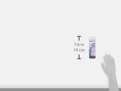 Panasonic ErgoFit Wired Earbuds, 3.5mm Jack In-Ear Headphones Wired with Dynamic Crystal-Clear Sound and Soft Ergonomic Custom-Fit Earpieces (S/M/L), for Phones and Laptops - RP-HJE120-N (Rose Gold)