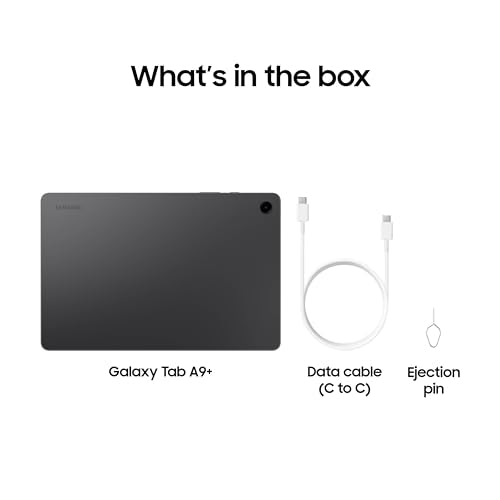 SAMSUNG Galaxy Tab A9+ 5G 11” 64GB Android Tablet, Wi-Fi (Verizon Network), Big Screen, Upgraded Chipset, Long Battery Life, Quad Speakers, Multi Window Display, US Version, 2024, Graphite