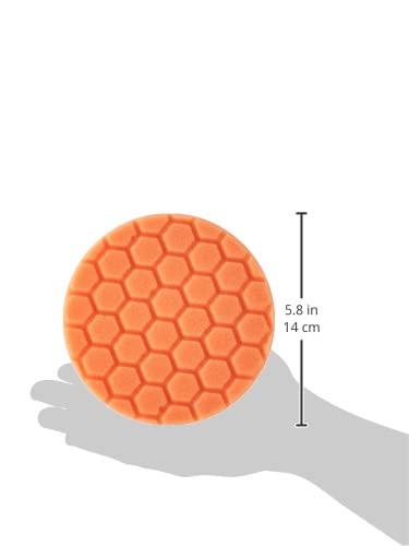 Chemical Guys BUFX_106HEX5 BUFX_106_HEX5 Hex-Logic Finishing Pad, Black (5.5 Inch Pad Made for 5 Inch Backing Plates), 1 Pad Included