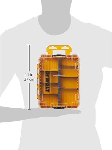 DEWALT Tool Box, Tough Case Organizer, Medium, 8-Compartments, for Small Tools and Accessories (DWAN2190)
