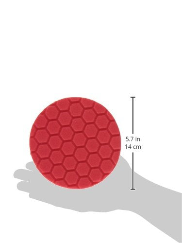 Chemical Guys BUFX_106HEX5 BUFX_106_HEX5 Hex-Logic Finishing Pad, Black (5.5 Inch Pad Made for 5 Inch Backing Plates), 1 Pad Included