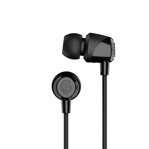Skullcandy Jib Wired Earbuds with 3.5mm AUX Plug, Noise Isolating Fit, in-Line Microphone Call and Track Control, Convenient for Travel - White