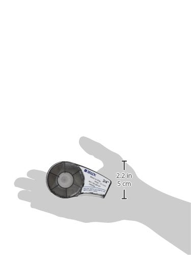 Brady Authentic (M21-375-595-BR) All-Weather Vinyl Label for Indoor/Outdoor ID, Lab and Equipment Labeling, White on Brown- ForM210, M210-LAB, M211, BMP21-PLUS and BMP21-LAB Printers, .375" W, 21' L