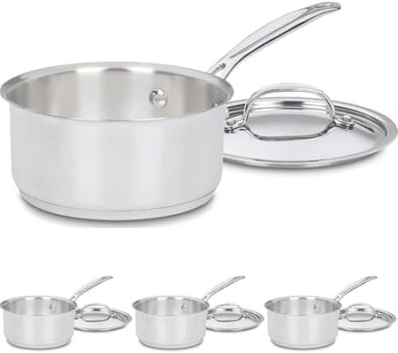 Cuisinart Saucepan w/Cover, Chef's-Classic Stainless Steel Cookware Collection, 3-Quart, 7193-20