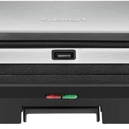 Cuisinart Griddler Indoor Grill, Panini Press, Sandwich Maker & More, 5-in-1 Grilling, Dishwasher-Safe Nonstick Cooking Plates, GR-4NNAS, Stainless Steel