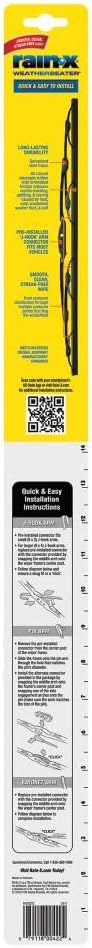 Rain-X 820146 WeatherBeater Wiper Blades, 24" and 20" Windshield Wipers (Pack of 2), Automotive Replacement Windshield Wiper Blades That Meet Or Exceed OEM Quality And Durability Standards