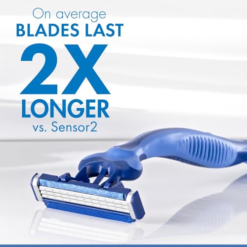 Gillette Sensor3 Comfort, 8 Count | Disposable | For Men | Lubrastrip | Pack of 2