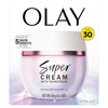 Olay Super Cream with Sunscreen SPF 30, Trial Size, Lightweight Face Moisturizer with Sun Protection, 5-in-1 Skin Care Benefits - Hydrating, Brightening, Firming - Niacinamide, Vitamin C, 15 mL