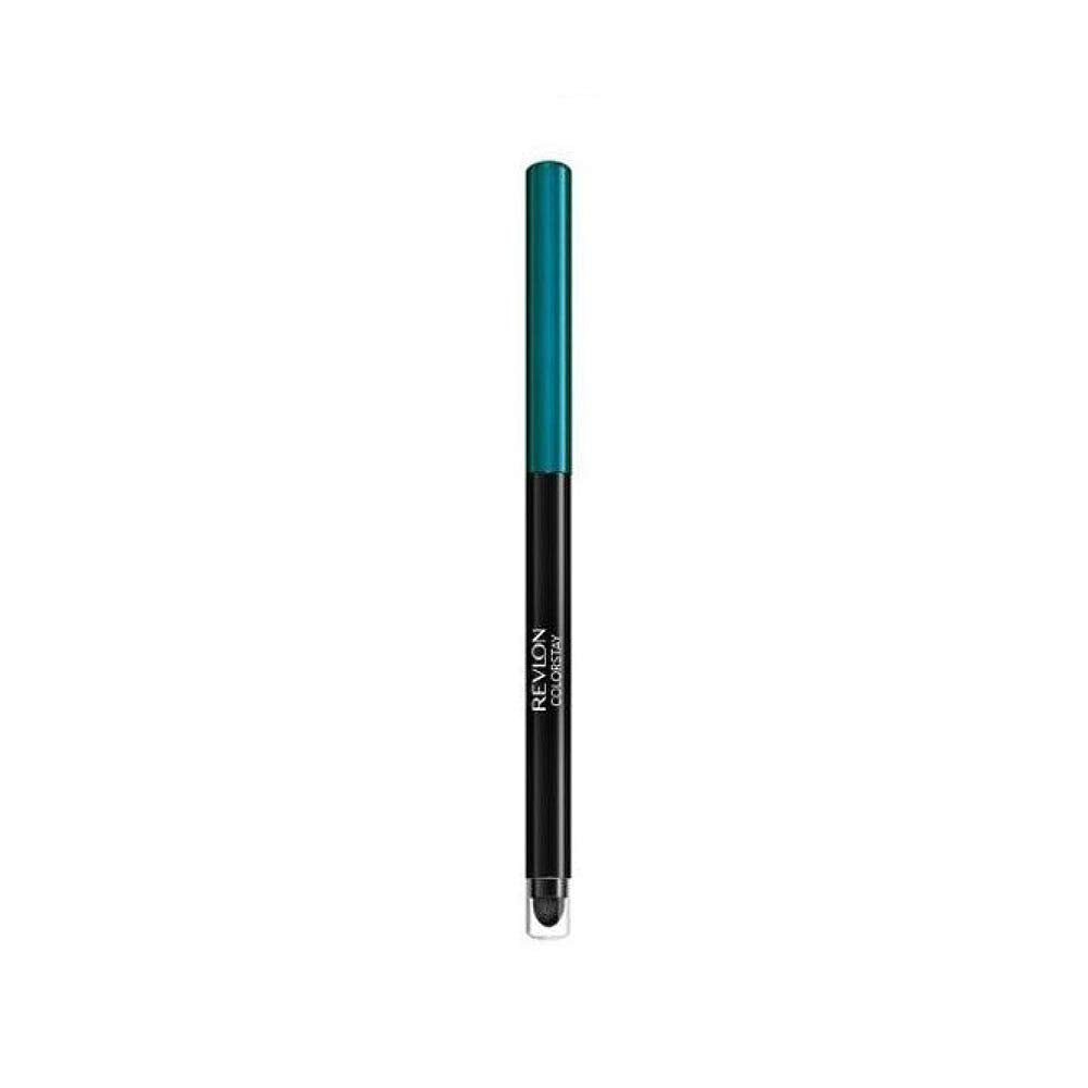 Revlon ColorStay Pencil Waterproof Eyeliner, Smudge-Proof, Eye Makeup with Built-In Sharpener, Stocking Stuffer for Women, 201 Black, 0.01 oz