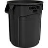 Rubbermaid Commercial Products BRUTE Heavy-Duty Round Trash/Garbage Can, 20-Gallon, Yellow, Outdoor Waste Container for Landscapers/Construction/Restaurants/Back of House/Offices/Warehouses, Pack of 6