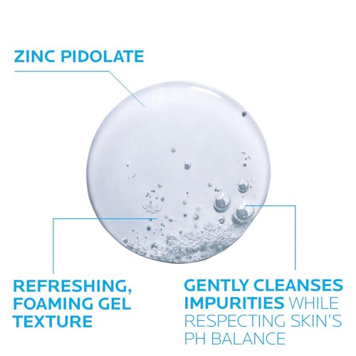La Roche-Posay Effaclar Purifying Foaming Gel Cleanser for Oily Skin, With Zinc Pidolate To Remove Excess Oil, Alcohol Free & Oil Free, Face Wash For Oily Skin, Dermatologist & Sensitive Skin Tested