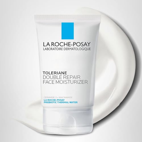 La Roche-Posay Toleriane Double Repair Face Moisturizer, Daily Moisturizer Face Cream with Ceramide & Niacinamide for All Skin Types, Immediate Comfort & Long Lasting Hydration, Fragrance Free