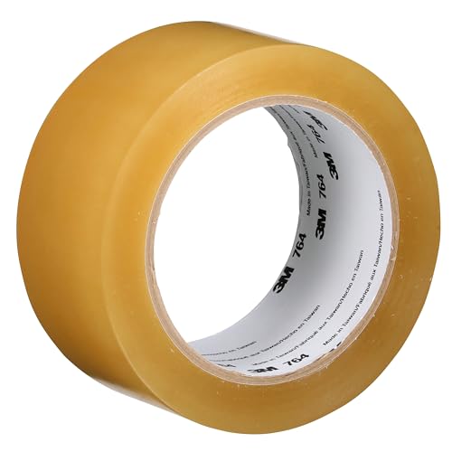 3M Vinyl Tape 764, General Purpose, 2 in x 36 yd, Black, 1 Roll, Light Traffic Floor Marking Tape, Social Distancing, Color Coding, Safety, Bundling