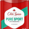 Old Spice Aluminum Free Deodorant For Men, High Endurance, 24/7 Sweat Defense & Odor Protection, 24/7 Freshness & Lasting Scent, Pure Sport Scent, 2.25 oz