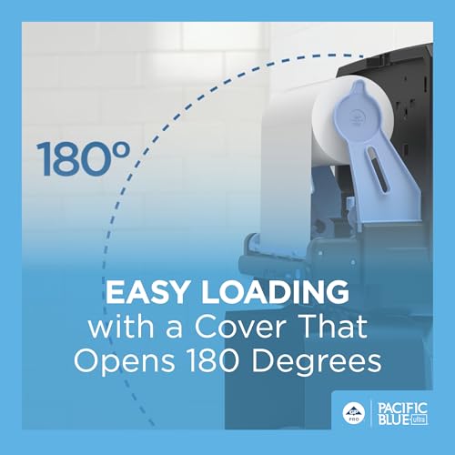 Pacific Blue Ultra 8" High-Capacity Automated Touchless Paper Towel Dispenser by GP PRO (Georgia-Pacific); Black; 59590; 12.9" W x 9" D x 16" H; 1 Dispenser