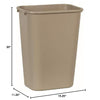 Rubbermaid Commercial Products Deskside Wastebasket/Trash Can, 10.25-Gallon/41-Quart, Beige, Plastic, Garbage Can for Home/Office, Fits Under Desk/Sink/Cabinet, Pack of 12