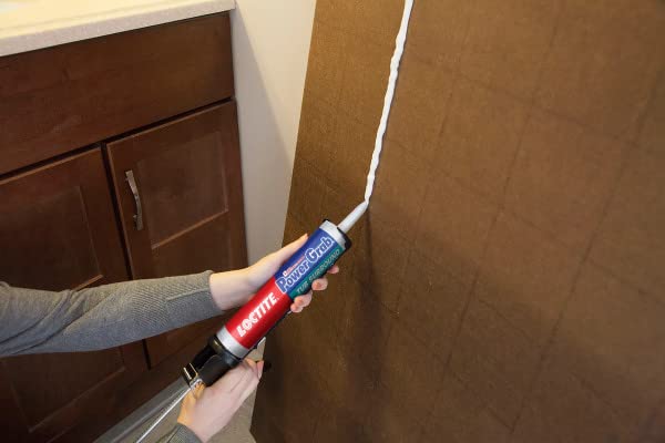 Loctite Power Grab Tub Surround Construction Adhesive, 9 fl oz, Cartridge (12 Pack)