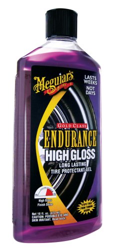 Meguiar's G7516 Endurance Tire Gel, Premium Tire Gel for a Lasting Glossy Shine - 16 Oz Bottle, PURPLE