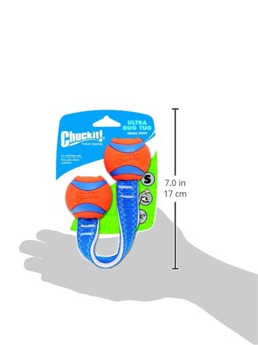 Chuckit! Ultra Tug Dog Toy, Small Fetch and Dog Ball Tug Toy for Dogs 0-20 Pounds
