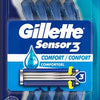 Gillette Sensor3 Comfort, 8 Count | Disposable | For Men | Lubrastrip | Pack of 2