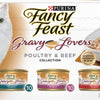 Purina Fancy Feast Gravy Lovers Poultry and Beef Grilled Gourmet Wet Cat Food Variety Pack - (Pack of 30) 3 oz. Cans