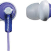 Panasonic ErgoFit Wired Earbuds, 3.5mm Jack in-Ear Headphones with Dynamic Crystal-Clear Sound and Soft Ergonomic Custom-Fit Earpieces (S/M/L), for Phones and Laptops - RP-HJE120-AA (Metallic Blue)