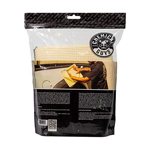 Chemical Guys Waffle Weave for Home & Auto Glass, Windows, Mirrors & More, Lavender (25 in. x 36 in.) 3-Pack