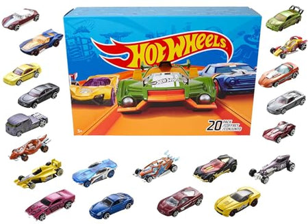 Hot Wheels Set of 10 1:64 Scale Toy Trucks and Cars for Kids and Collectors, Styles May Vary (Amazon Exclusive)