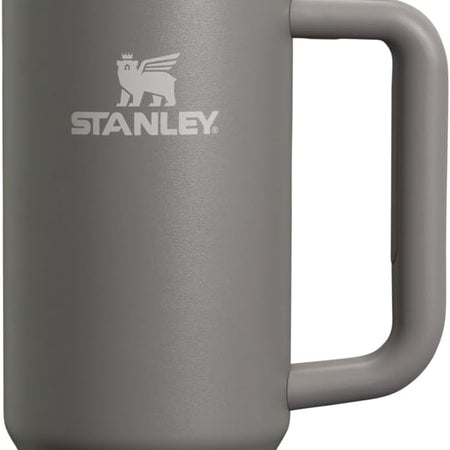 STANLEY Quencher H2.0 Tumbler with Handle & Straw 64 oz | Flowstate 3-Position Lid | Large Capacity for Travel & Sports | Insulated Stainless Steel Cup | BPA-Free | Black 2.0