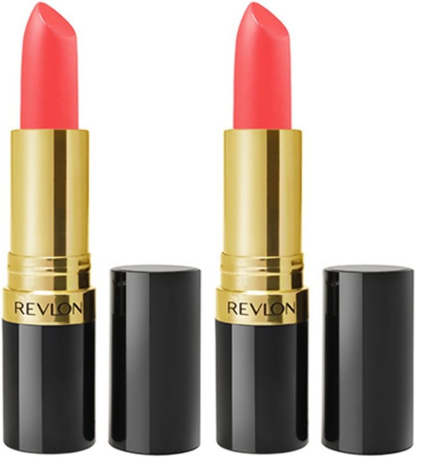 REVLON Super Lustrous Lipstick, High Impact Lipcolor with Moisturizing Creamy Formula, Infused with Vitamin E and Avocado Oil in Red/Coral, Extra Spicy (761) (Pack of 4)