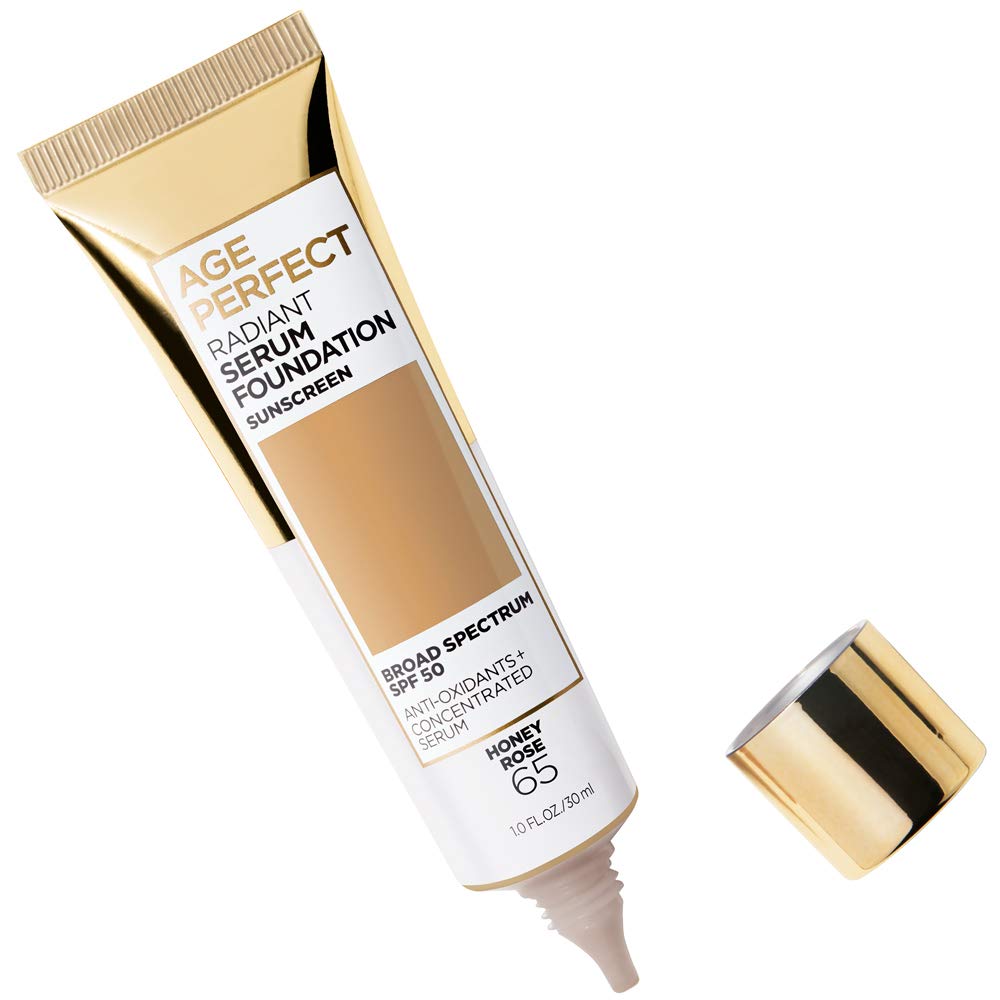 L'Oreal Paris Age Perfect Radiant Serum Foundation with SPF 50, Cappuccino, 1 Ounce