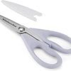 KitchenAid All Purpose Kitchen Shears with Protective Sheath Durable Stainless Steel Scissors, Dishwasher Safe, Soft Grip Comfort Handle, 8.72 Inch, Aqua Sky