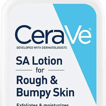 CeraVe SA Lotion for Rough & Bumpy Skin, Vitamin D, Hyaluronic Acid, Lactic Acid, Niacinamide & Salicylic Acid, Gentle Exfoliating Rough And Bumpy Skin Lotion, 19 Ounce