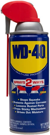 WD-40 Original Formula, Multi-Use Product with Smart Straw Sprays 2 Ways, 11 OZ [12-Pack]