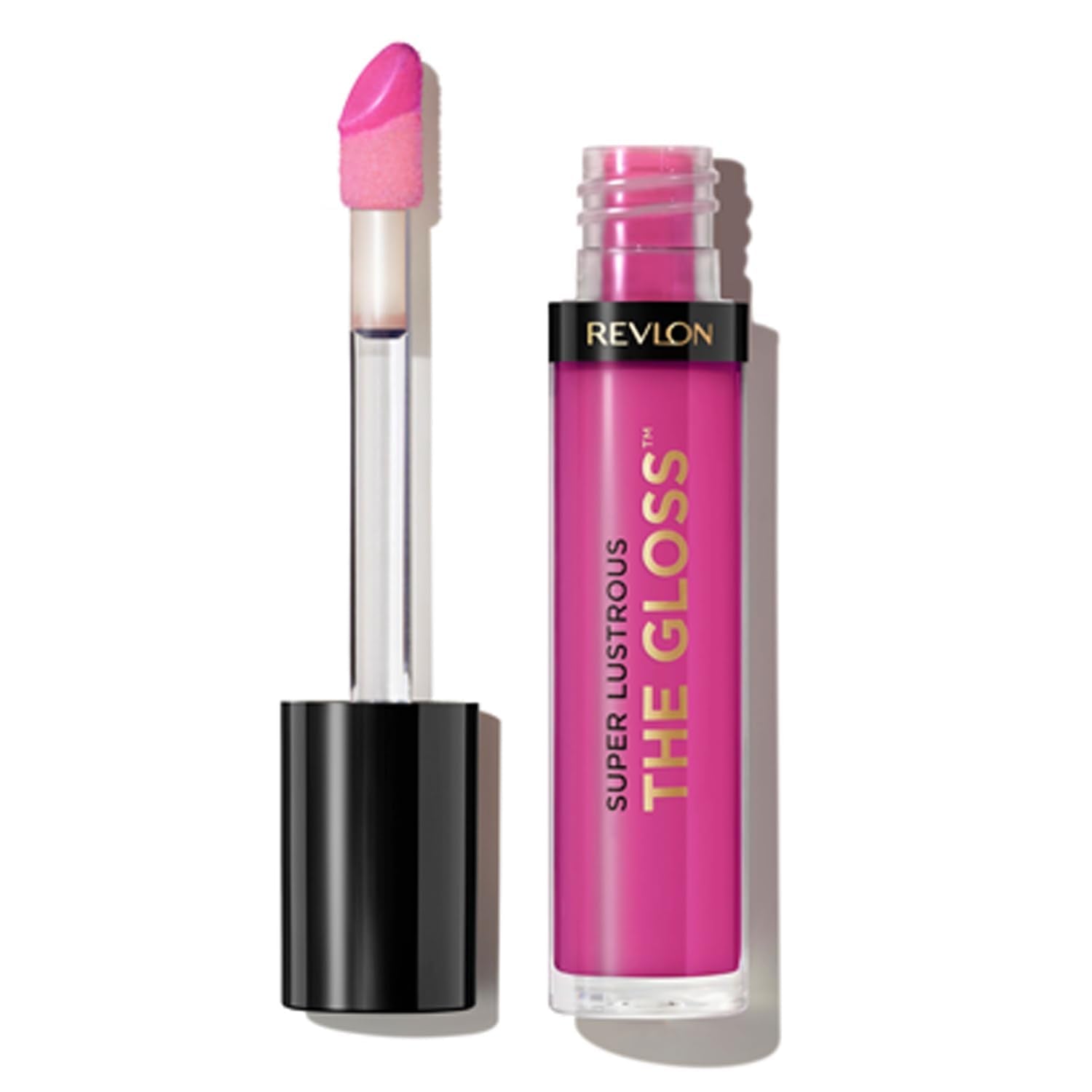 Revlon Super Lustrous Lip Gloss, Non-Sticky, Hydrating, High Shine Finish, 200 Crystal Clear, 0.13 oz