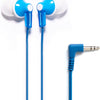 Panasonic ErgoFit Wired Earbuds, 3.5mm Jack in-Ear Headphones with Dynamic Crystal-Clear Sound and Soft Ergonomic Custom-Fit Earpieces (S/M/L), for Phones and Laptops - RP-HJE120-AA (Metallic Blue)