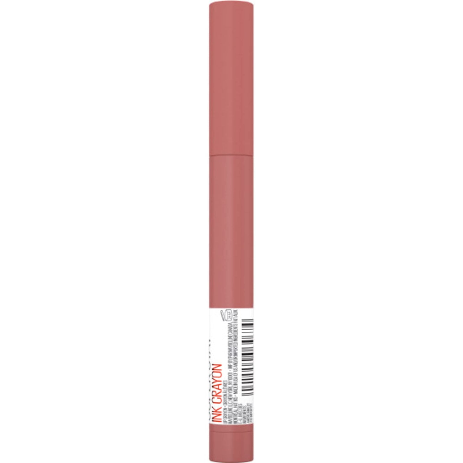 Maybelline Super Stay Ink Crayon Lipstick Makeup, Precision Tip Matte Lip Crayon with Built-in Sharpener, Longwear Up To 8Hrs, Rise To The Top, Burnt Sienna, 1 Count