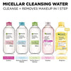 Garnier Micellar Water For Waterproof Makeup, Hydrating Facial Cleanser & Makeup Remover, Suitable for Sensitive Skin, Vegan, Cruelty Free, 13.5 Fl Oz (400mL), 1 Count