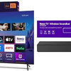 Roku Smart TV 2025 – 75-Inch Select Series, 4K HDR TV – RokuTV with Enhanced Voice Remote – Flat Screen LED Television with Wi-Fi TV Wireless Soundbar, Soundbar Exclusively for RokuTV