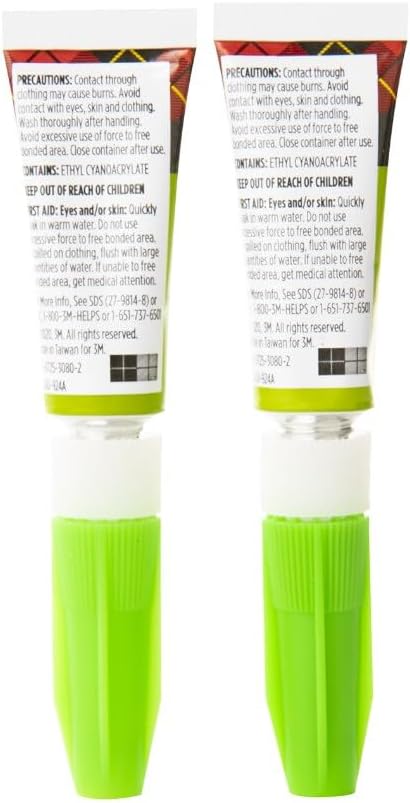 Scotch Super Glue Gel, .07 oz, 2-Pack, Dries Quickly with a Permanent Hold (AD112)