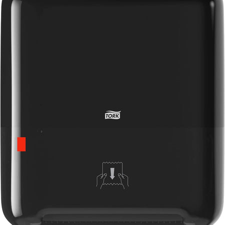 Tork Matic Paper Towel Dispenser and Tork Twin Mini Jumbo Toilet Paper Roll Dispenser (Black)