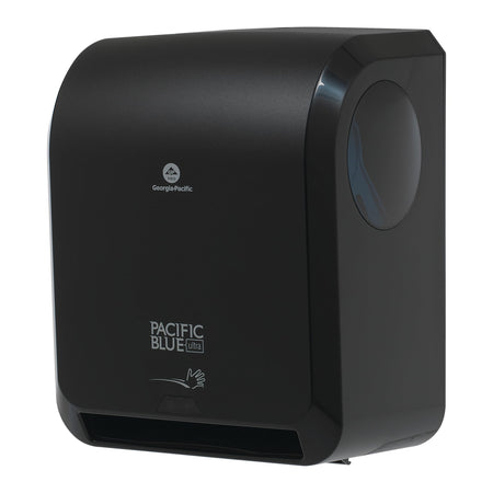 Pacific Blue Ultra 8" High-Capacity Automated Touchless Paper Towel Dispenser by GP PRO (Georgia-Pacific); Black; 59590; 12.9" W x 9" D x 16" H; 1 Dispenser