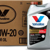Valvoline Full Synthetic High Mileage with MaxLife Technology SAE 0W-20 Motor Oil 5 QT, Case of 3