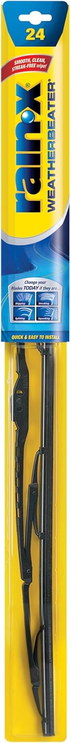 Rain-X 820146 WeatherBeater Wiper Blades, 24" and 20" Windshield Wipers (Pack of 2), Automotive Replacement Windshield Wiper Blades That Meet Or Exceed OEM Quality And Durability Standards