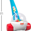 Fisher-Price Baby & Toddler Toy Corn Popper Blue Push-Along with Ball-Popping Action for Infants Ages 1+ Years, 2-Piece Assembly