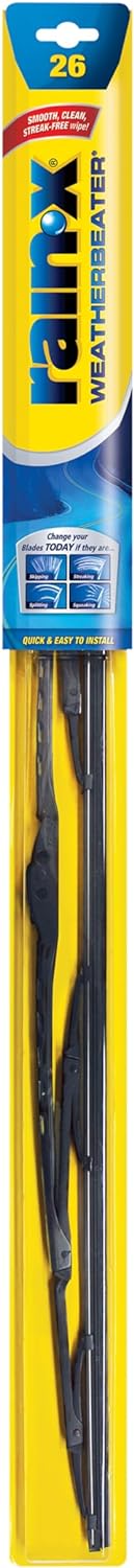 Rain-X 820146 WeatherBeater Wiper Blades, 24" and 20" Windshield Wipers (Pack of 2), Automotive Replacement Windshield Wiper Blades That Meet Or Exceed OEM Quality And Durability Standards