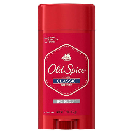 Old Spice Classic Deodorant for Men, 24hr Sweat & Odor Protection, Long Lasting Freshness, Clean & Masculine Fragrance, Original Scent, 3.25 oz
