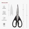 KitchenAid All Purpose Kitchen Shears with Protective Sheath Durable Stainless Steel Scissors, Dishwasher Safe, Soft Grip Comfort Handle, 8.72 Inch, Aqua Sky