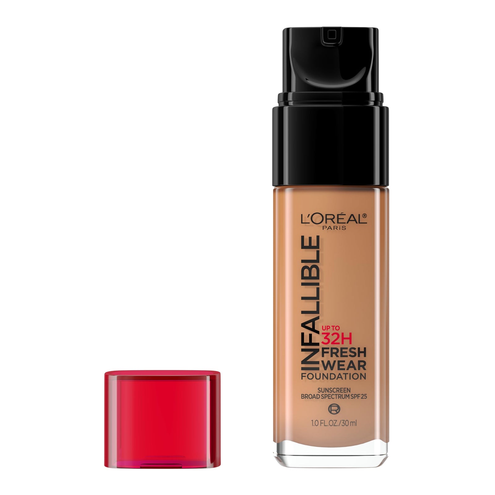 L'Oreal Paris Makeup Infallible Up to 32 Hour Fresh Wear Lightweight Foundation, 440 Natural Rose, 1 Fl Oz, Packaging May Vary