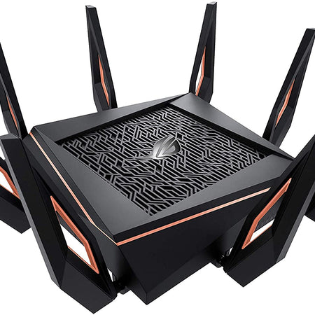 ASUS ROG Rapture GT6 (2PK) AX10000 Tri-Band WiFi 6 Gaming Mesh System, Covers up to 5,800 sq ft, 2.5 Gbps Port, Triple-Level Game Acceleration, UNII 4, Free Lifetime Internet Security, Black